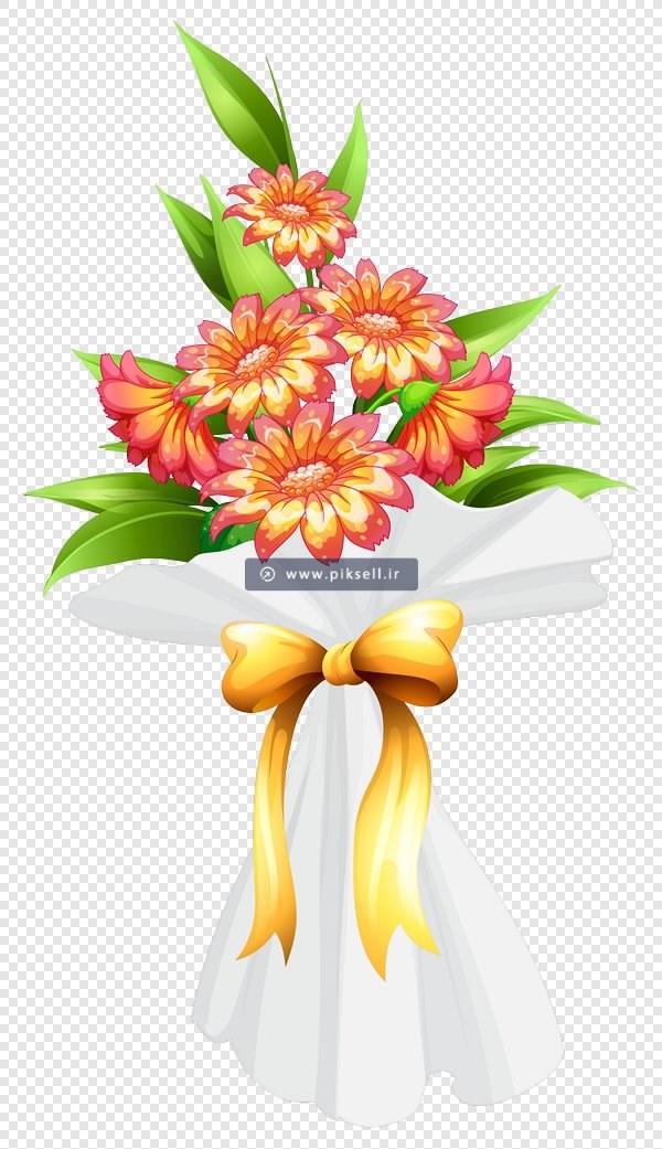 فایل دوربری شده دسته گل های زیبا با فرمت png
