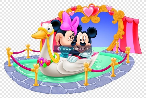 فایل png با طرح کاراکترهای کارتونی میکی موس