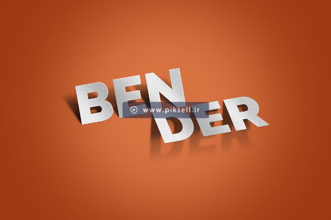 دانلود فایل psd استایل و افکت متن بصورت سه بعد سایه دار