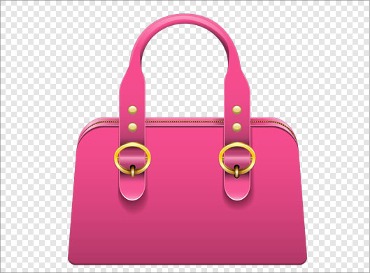 فایل png دوربری شده کیف پول زنانه صورتی