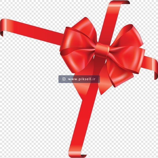 فایل png روبان قرمز بصورت ترانسپرنت (دوربری شده)