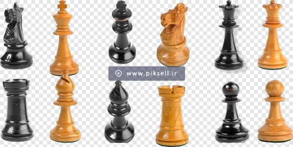 فایل png مهره های شطرنج بصورت دوربری شده