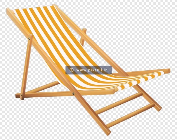 فایل png صندلی راحتی ساحلی بصورت دوربری شده