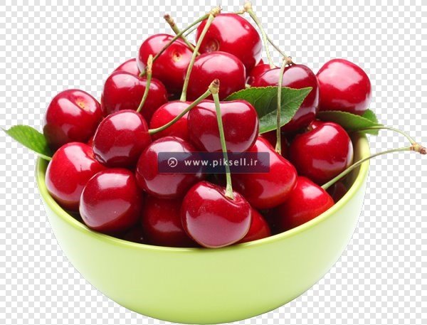 فایل png کاسه آلبالو گیلاس بصورت ترانسپرنت
