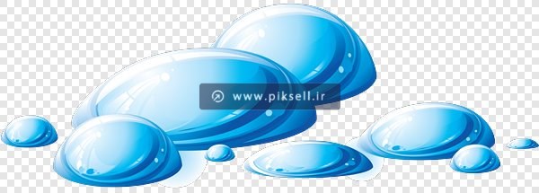 فایل png قطرات آبی آب بصورت ترانسپرنت