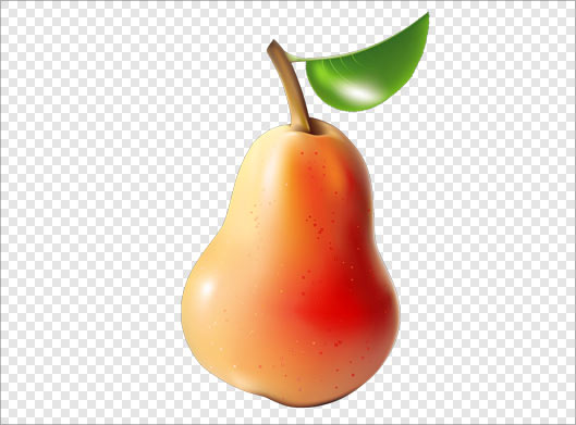 فایل دوربری شده گلابی بصورت ترانسپرنت png