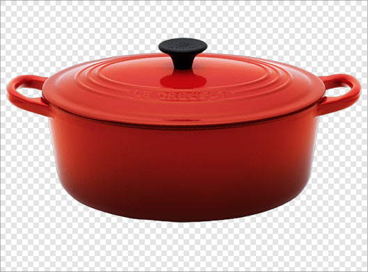 فایل png قابلمه قرمز رنگ بصورت ترانسپرنت