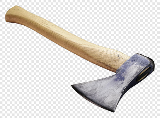 فایل دوربری شده تبر تیز بصورت ترانسپرنت png