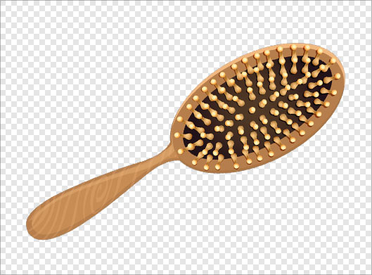 فایل png دوربری شده برس موی سر بصورت ترانسپرنت