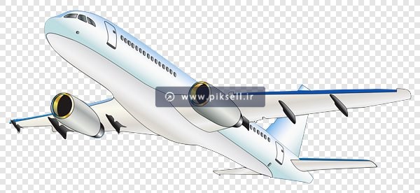 فایل png دوربری شده هواپیما در حال پرواز
