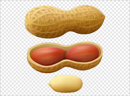 دانلود فایل png دوربری شده بادام زمینی بصورت ترانسپرنت