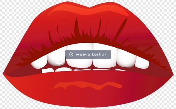 فایل png لب قرمز خندان بصورت ترانسپرنت