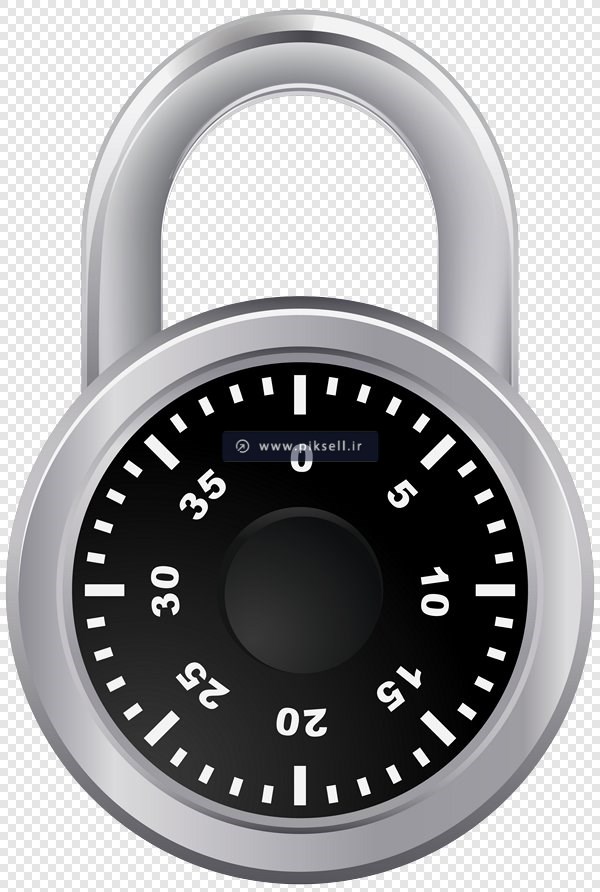 فایل Png ترانسپرنت قفل رمزدار مکانیکی