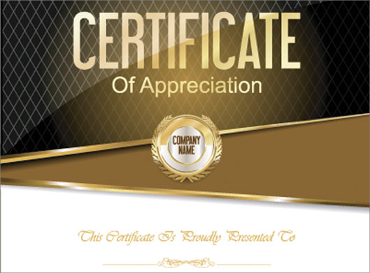 طرح لایه باز وکتور گواهینامه و certificate لوکس