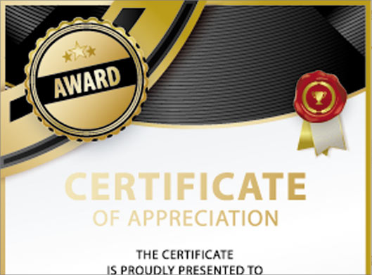 وکتور طرح لایه باز گواهینامه یا certificate