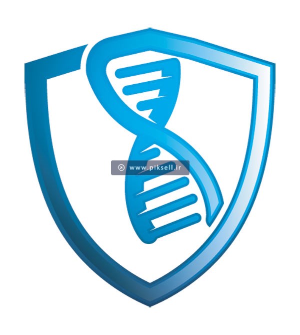 وکتور لایه باز لوگوی DNA با پسوندهای eps و ai