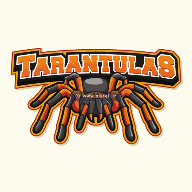 لوگوی لایه باز عنکبوت و رطیل یا tarantula
