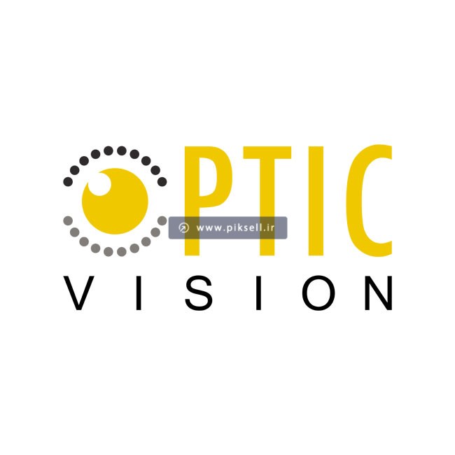 وکتور لایه باز با طرح لوگوی optic یا نور
