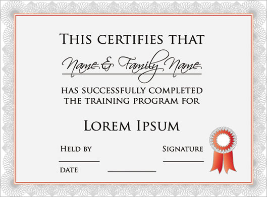 طرح وکتور لایه باز گواهینامه یا certificate بصورت گرافیکی