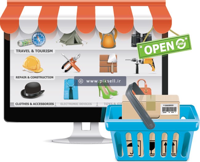 وکتور با طرح گرافیکی خرید آنلاین و فروشگاه اینترنتی