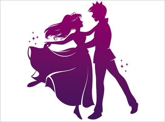 طرح گرافیکی زن و مرد عاشق مناسب برای تاپ کیک