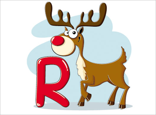 وکتور طرح گرافیکی و کارتونی rudolph یا زرافه