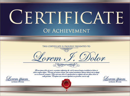 دانلود طرح اماده certificate یا گواهینامه گرافیکی