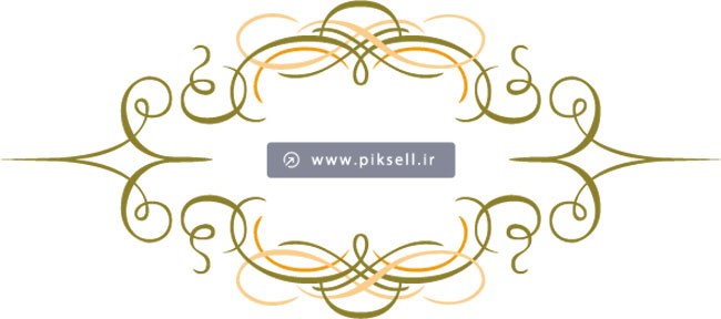 دانلود فایل وکتور کادر و عنوان تذهیبی ساده