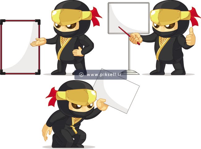 وکتور با طرح معلم رزمی کار در حال تدریس