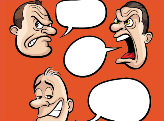 فایل لایه باز وکتوری چهرهای مختلف عصبانی ، خوشحال