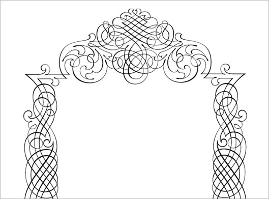 دانلود فایل آماده کادر و حاشیه تذهیبی تزئینی