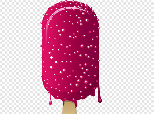 فایل png دوربری شده و ترانسپرنت بستنی آلبالویی یا توت فرنگی