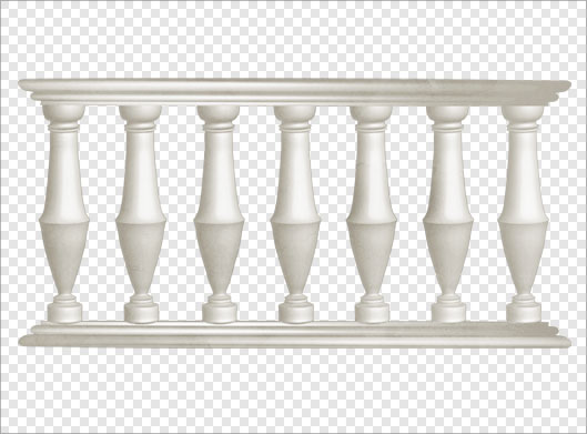 فایل png دوربری شده و ترانسپرنت نرده های سفید