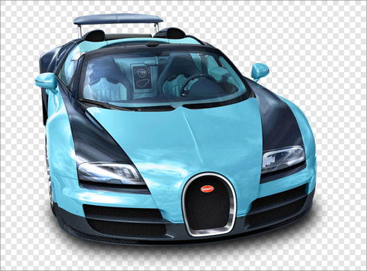 فایل png تصویر دوربری شده ماشین و خودروی لوکس آبی