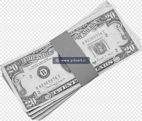 دانلود فایل دوربری شده و ترانسپرنت دسته اسکناس با پسوند png