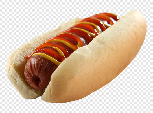 دانلود فایل png دوربری شده ساندویچ سوسیس