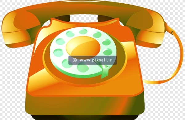 فایل png دوربری شده و ترانسپرنت تلفن قدیمی