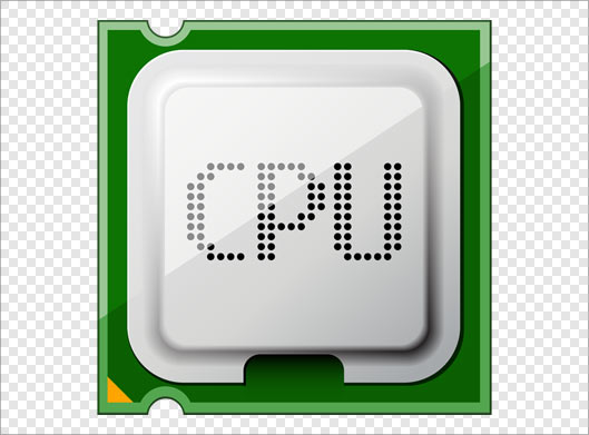 فایل png دوربری شده CPU کامپیوتر (ترانسپرنت)