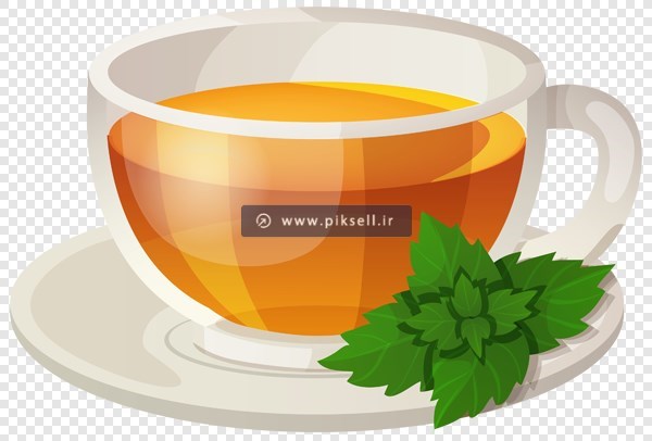 تصویر دوربری شده و با کیفیت فنجان چای سبز با پسوند PNG