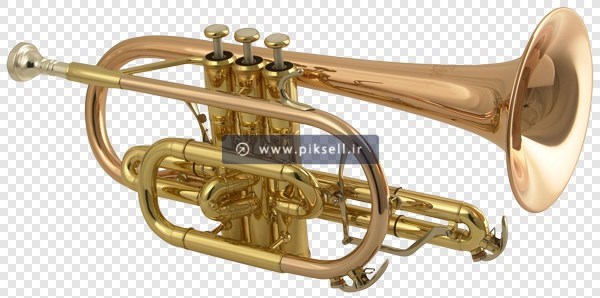فایل دوربری شده و ترانسپرنت شیپور طلایی با فرمت png (ترومپت)