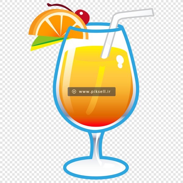دانلود فایل png تصویر دوربری شده جام و آب پرتقال