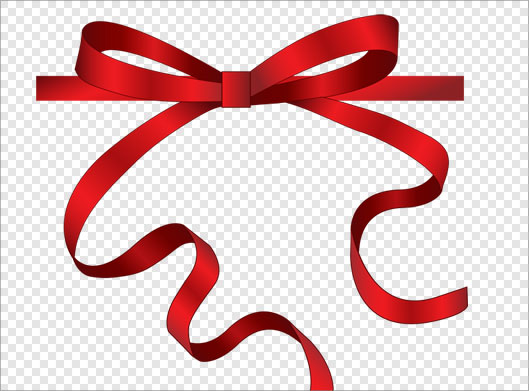 دانلود فایل png دوربری شده روبان و پاپیون قرمز