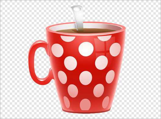 دانلود فایل png دوربری شده فنجای قمرز قهوه