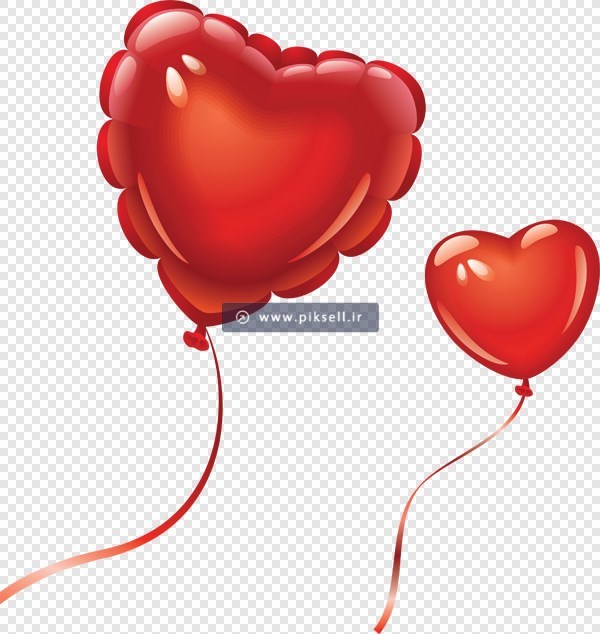 فایل png دوربری شده و ترانسپرنت بادکنک های قرمز
