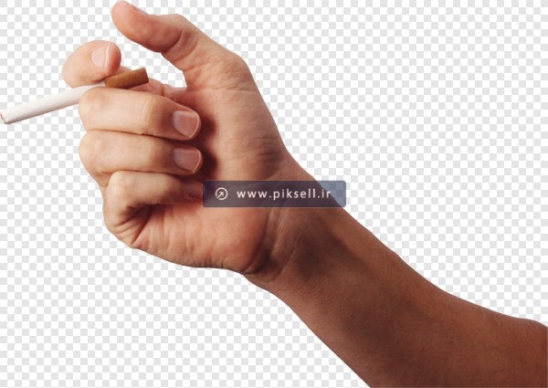 دانلود فایل png سیگار در دست (در حال کشیدن سیگار)