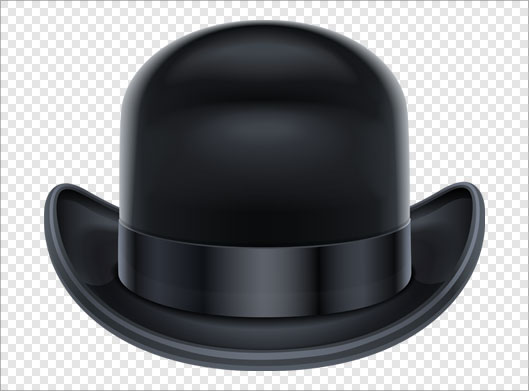 فایل png دوربری شده و ترانسپرنت کلاه سیاه