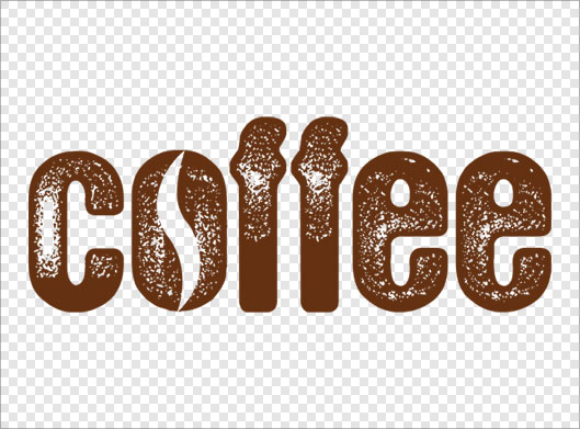 فایل دوربری شده و ترانسپرنت لوگوتایپ Coffee با فرمت png