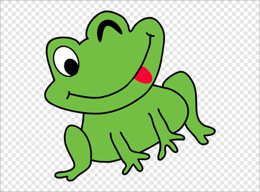 دانلود فایل png کاراکتر کارتونی قورباغه سبز (دوربری شده ترانسپرنت)