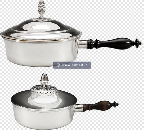 فایل png دوربری شده و ترانسپرنت ماهیتابه های درب دار فلزی (استیل)