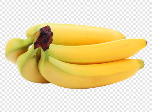 دانلود فایل png دوربری شده و ترانسپرنت موزهای زرد خوشمزه